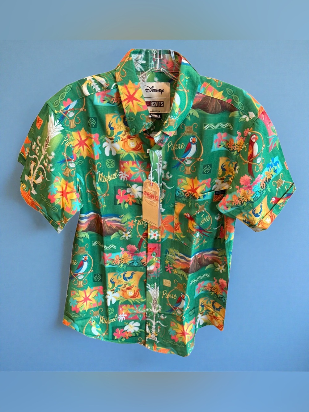 Disney Parks RSVLTS Enchanted Tiki Room Button Down